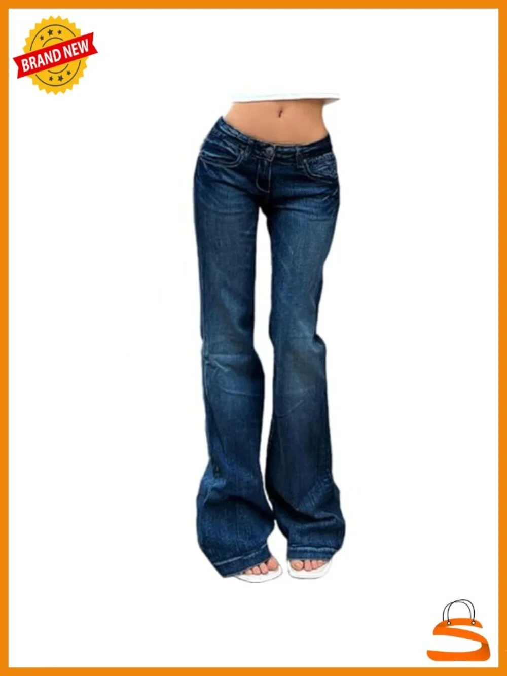 Low Waist Bell Bottom Jeans Y2K Straight Leg Stretch Bootcut Boyfriend Flare